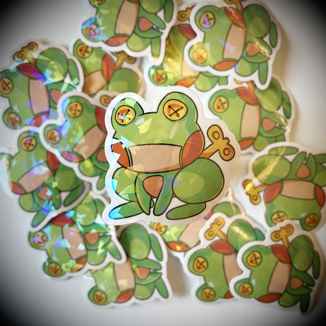 Poppetoad - Holographic Sticker