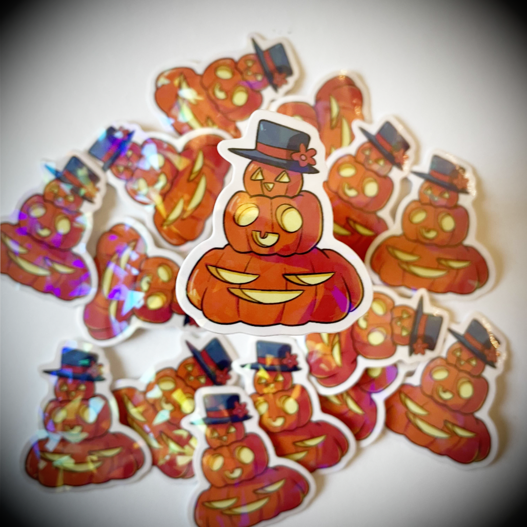 Gourdrio - Holographic Sticker