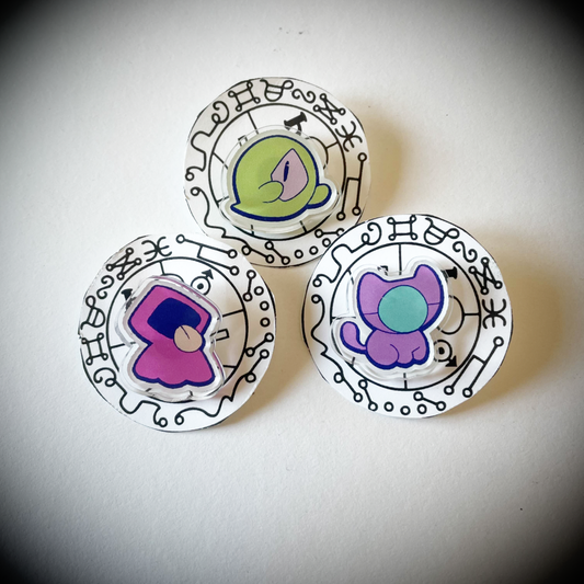 Ghostie Goos Acrylic Pin