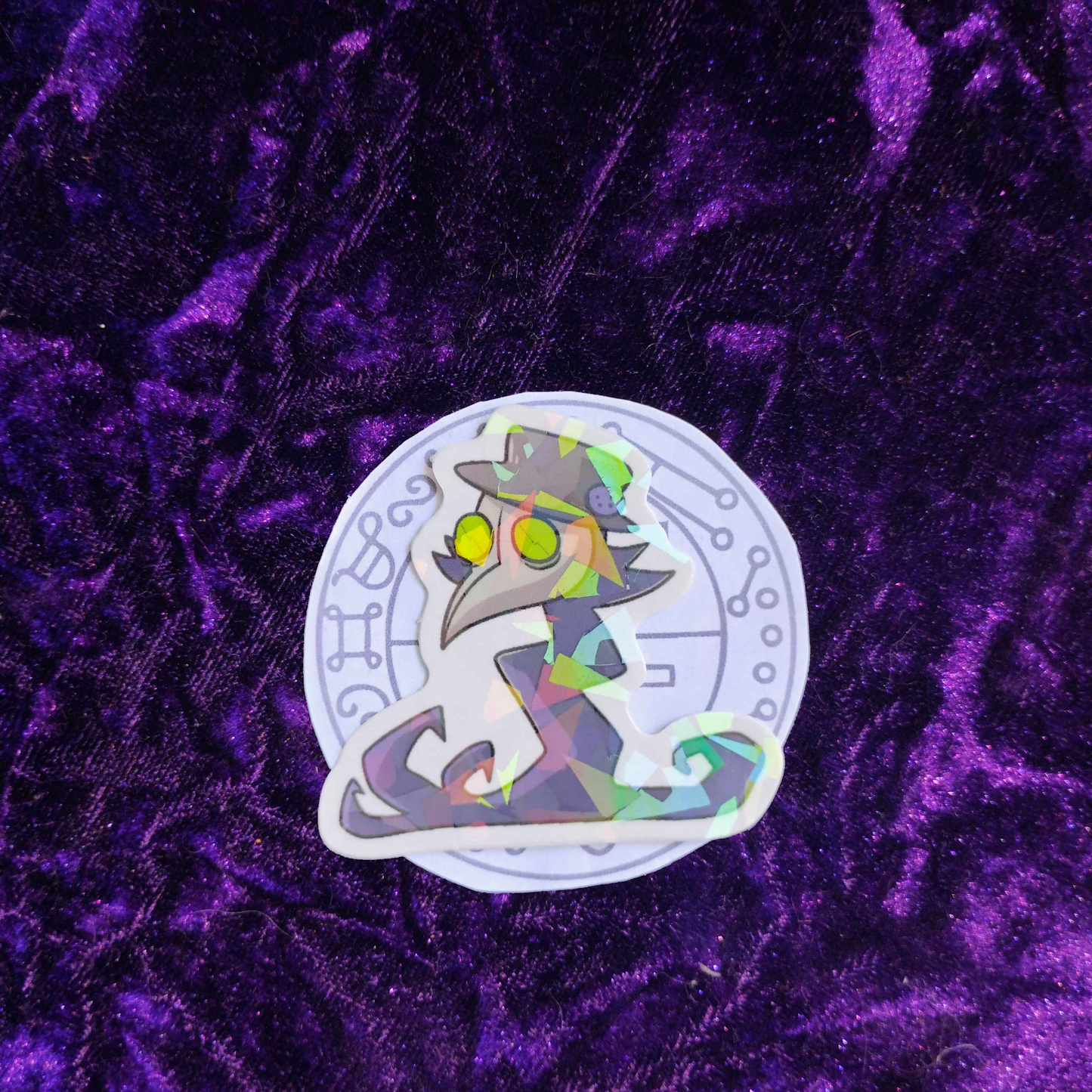 Plaugrim - Holographic Sticker